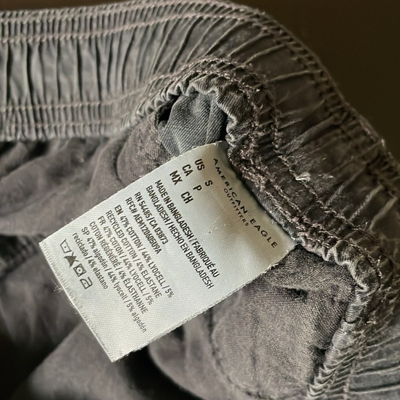 Navy Men's AE American Eagle Flex Trekker Woven Cotton Joggers In Size Small - Picture 8 of 13